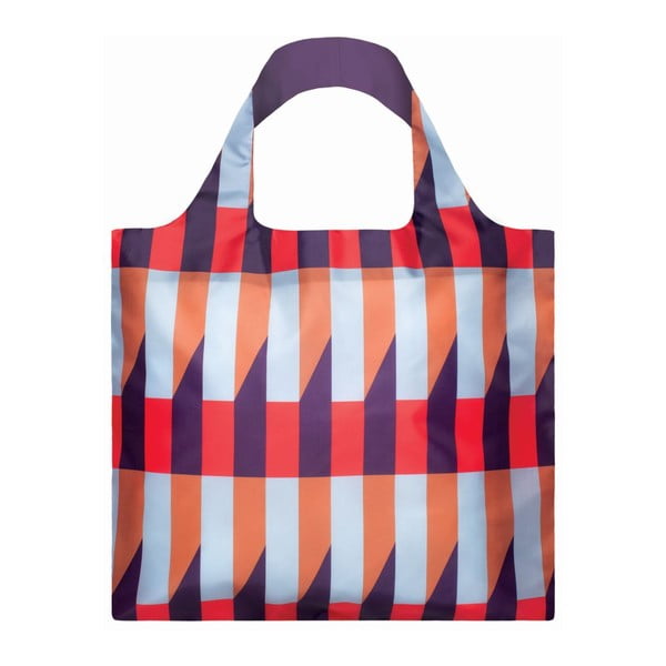 Skladacia nákupná taška s kapsičkou LOQI Stripes