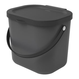 Čierna nádoba na kompostovateľný odpad 6 l Albula - Rotho