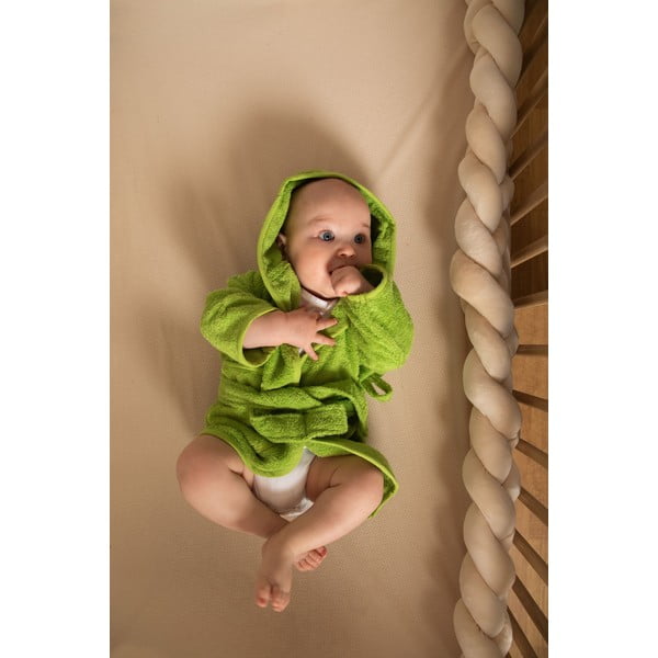 Tmavoružový bavlnený detský župan veľkosť 1-2 roky - Tiseco Home Studio-image-3