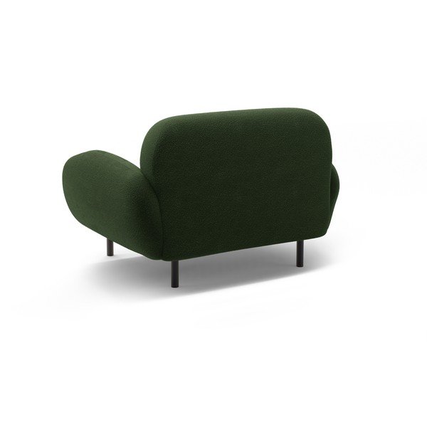 Zelené kreslo z textílie buklé Poppy – Micadoni -image-2