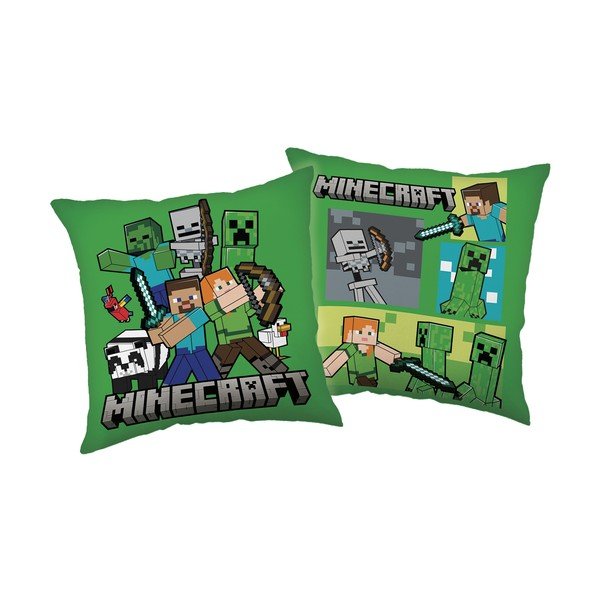 Detský vankúšik ø 40 cm Minecraft "Life" – Jerry Fabrics