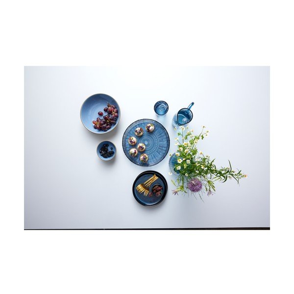 Čierny/modrý dezertný tanier z kameniny ø 21 cm Gastro Dark Blue/Black – Bitz-image-2