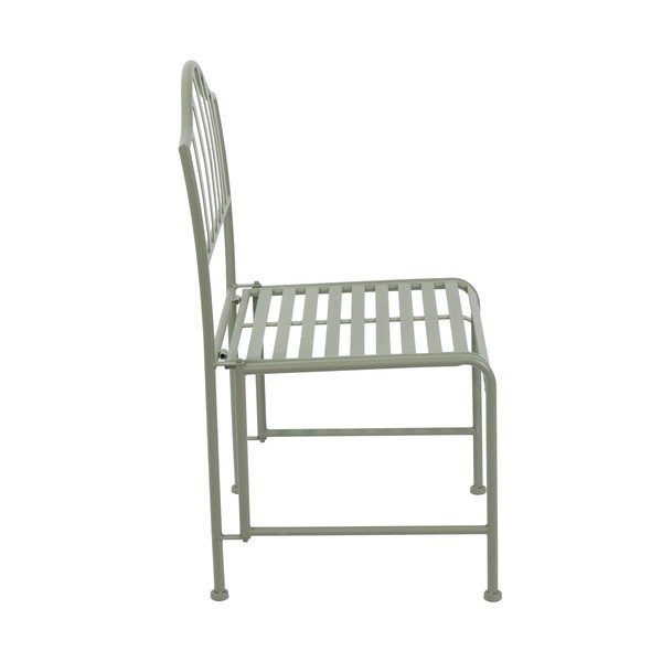 Zelená kovová záhradná stolička – Esschert Design-image-3