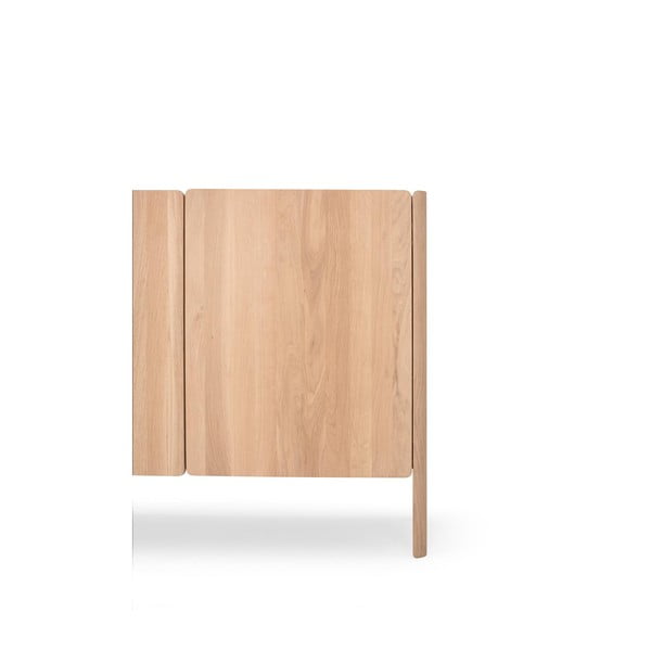 Komoda z dubového dreva v prírodnej farbe 220x85x42 cm Dvor – Gazzda-image-1