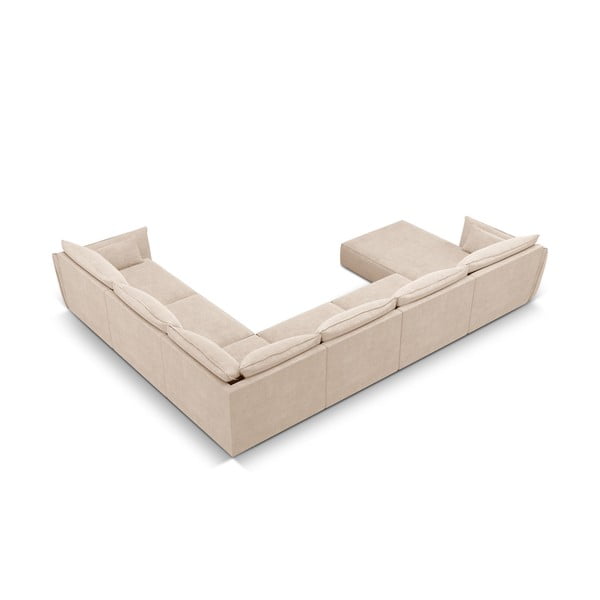 Béžová rohová pohovka (pravý roh) Vanda - Mazzini Sofas-image-3