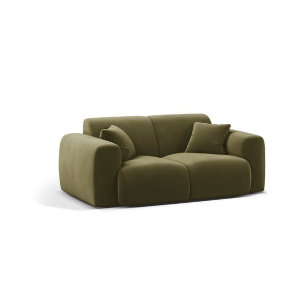 Khaki zamatová pohovka 170 cm Molino – Micadoni 