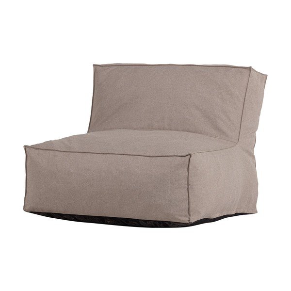 Sivobéžové polstrované záhradné kreslo Velora – WOOOD