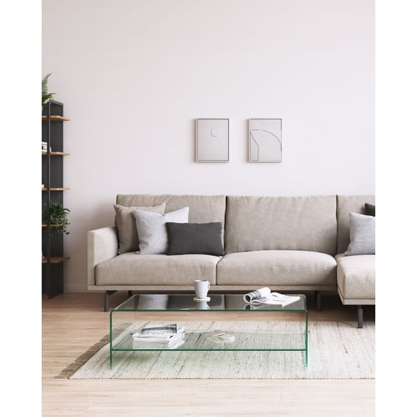 Sklenený konferenčný stolík 55x110 cm Burano – Kave Home-image-3