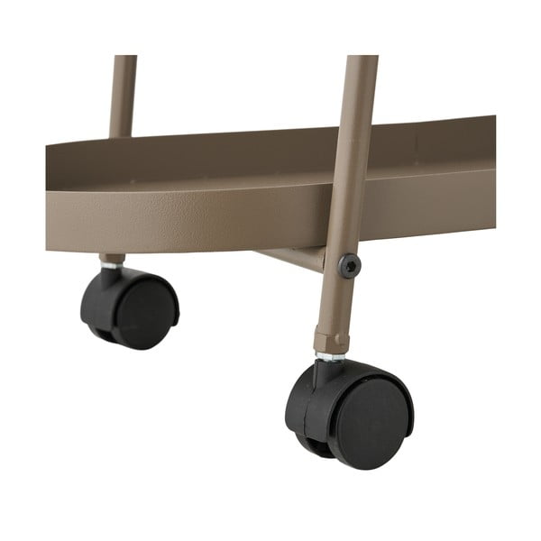Kovový servírovací stolík na kolieskach 27,5x60 cm Empoli – House Nordic-image-4