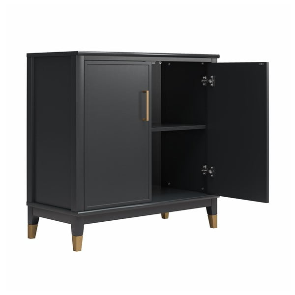 Čierna skrinka 84x84 cm Westerleigh – CosmoLiving by Cosmopolitan-image-1