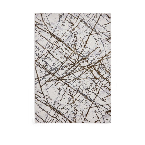 Koberec vo svetlosivo-zlatej farbe 80x150 cm Artemis – Think Rugs