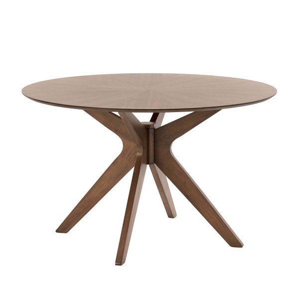 Jedálenský stôl v orechovom dekore sømcasa Carmel, ⌀ 120 cm