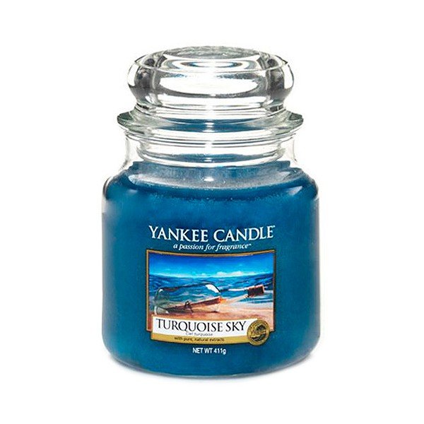 Vonná sviečka Yankee Candle Tyrkysová Obloha, doba horenia 65 - 90 hodín