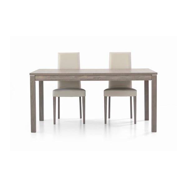 Sivý drevený rozkladací jedálenský stôl Castagnetti Are, 160 cm