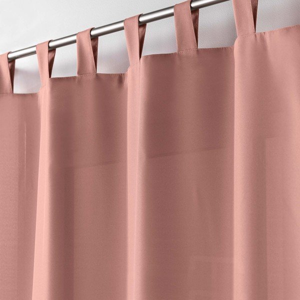 Ružový záves 140x260 cm Essentiel – douceur d'intérieur-image-1