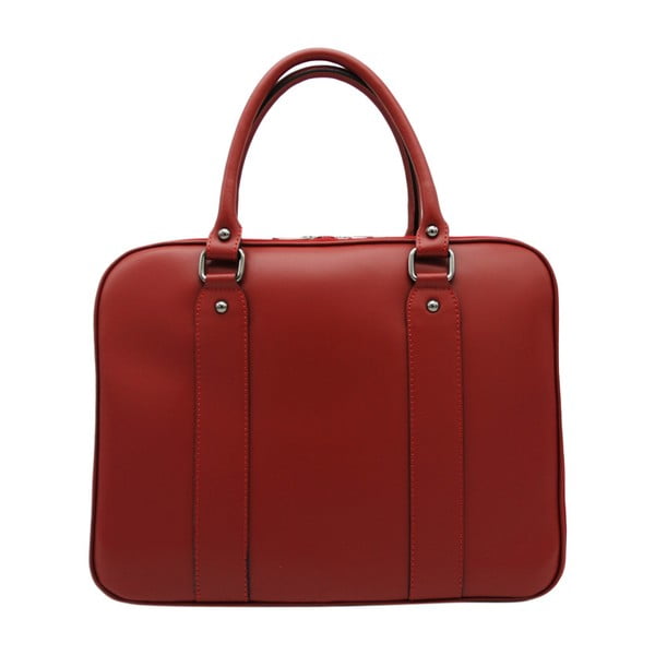 Tmavočervená taška / kabelka z pravej kože Andrea Cardone Santo Melo