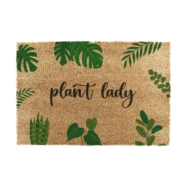 Rohožka z kokosového vlákna 40x60 cm Plant Lady – Artsy Doormats