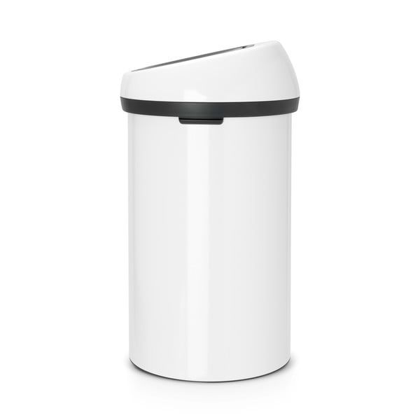 Biely dotykový oceľový odpadkový kôš 60 l Touch Bin – Brabantia-image-1