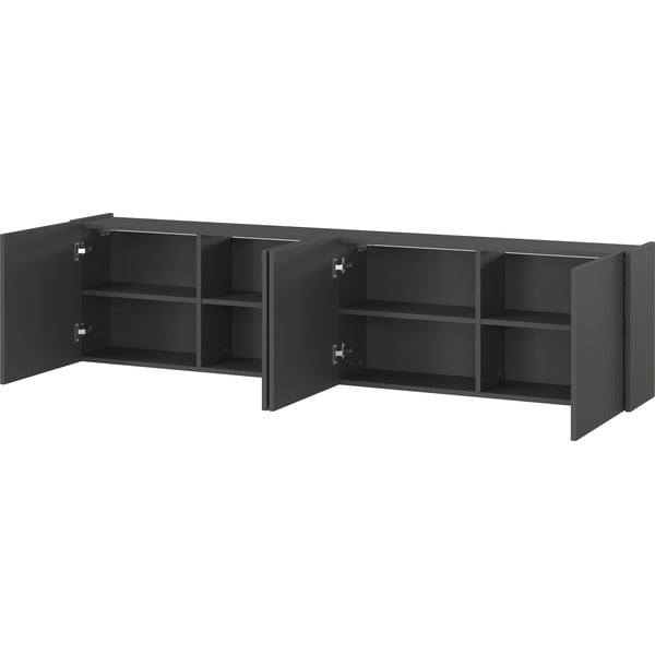 Antracitový TV stolík 183x45 cm Piana – Germania-image-2