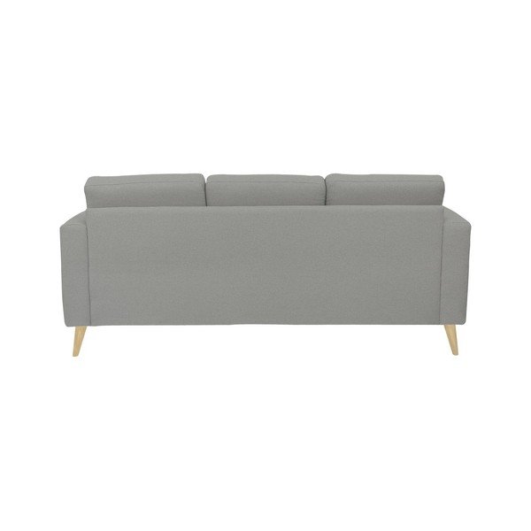 Svetlosivá trojmiestna pohovka s prírodnými nohami Helga Interiors Alex-image-4