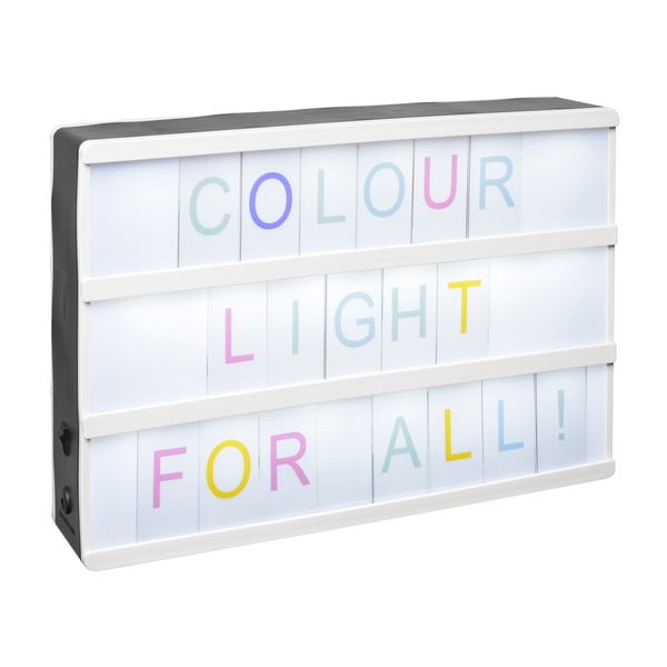 Sada farebných písmen pre svetelný box Le Studio