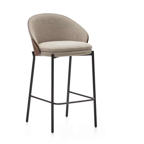 Hnedo-béžové barové stoličky v súprave 2 ks (výška sedadla 65 cm) Eamy – Kave Home