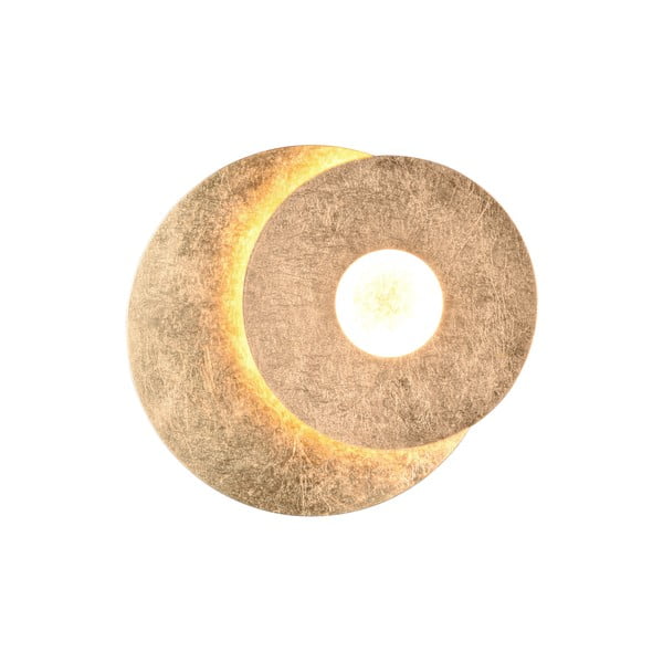 LED nástenné svietidlo v zlatej farbe Leano – Trio-image-3