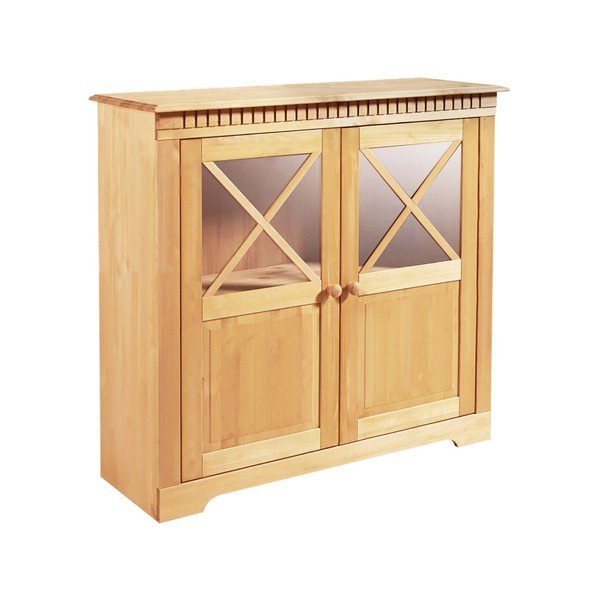 Vitrína z borovicového dreva v prírodnej farbe 95x35 cm Lisa – Støraa-image-2