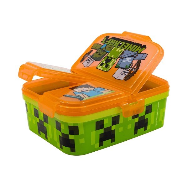 Oranžový plastový detský desiatový box Minecraft – STOR-image-1