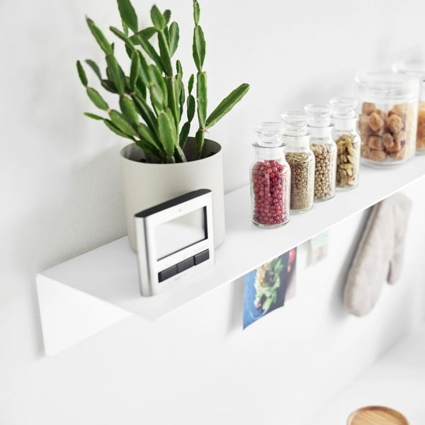 Biela kovová polica 90 cm – YAMAZAKI-image-2