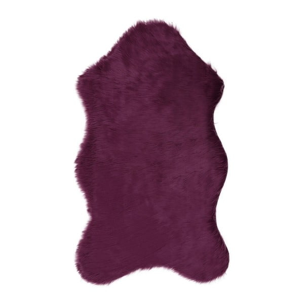 Fialový koberec z umelej kožušiny Pelus Purple, 90 × 150 cm