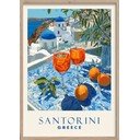 Tlačený obraz s rámom 50x70 cm Santorini – Styler