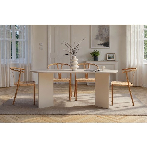 Pololesklý jedálenský stôl 89,5x180 cm Sablin – Kalune Design-image-2