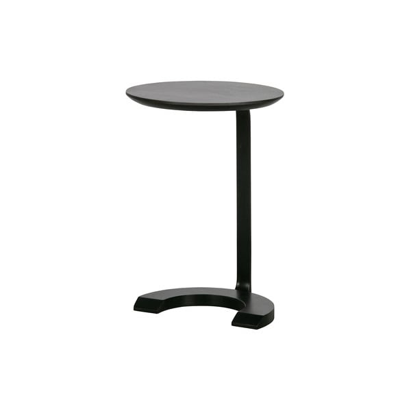 Čierny odkladací stolík z mangového dreva WOOOD Floor-image-2