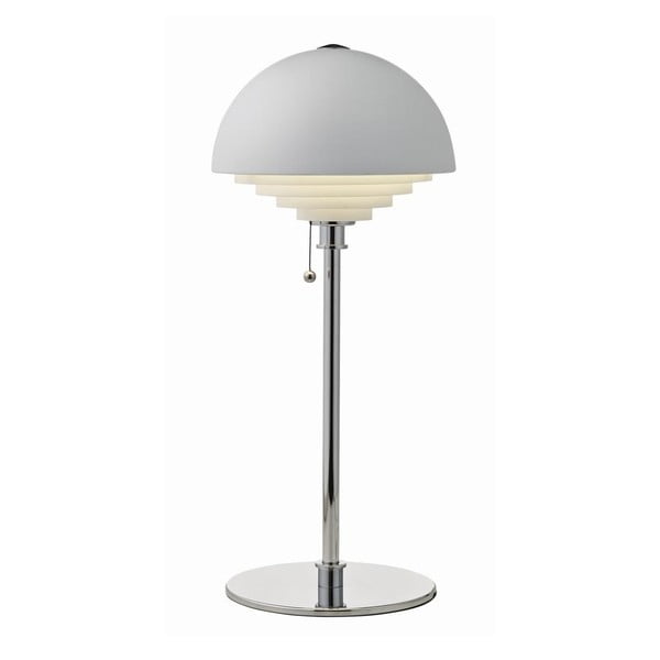 Biela stolová lampa Herstal Motown