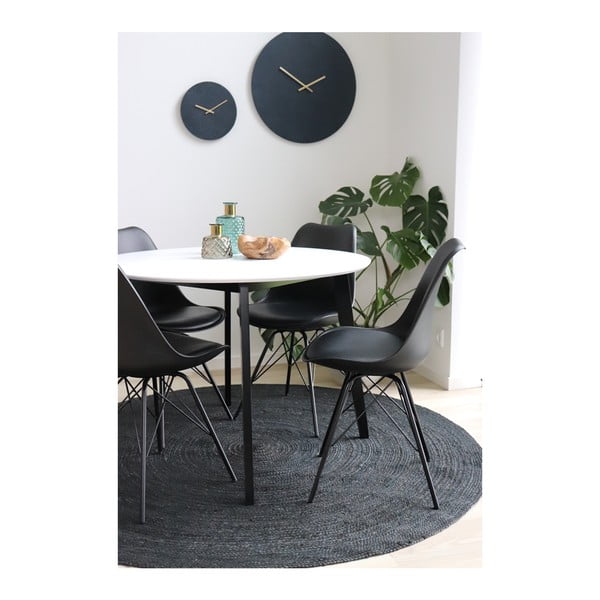 Tmavosivý okrúhly koberec House Nordic Bombay, ø 150 cm-image-1
