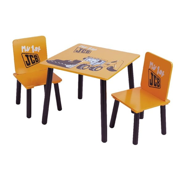 Detský stôl a 2 stoličky JCB