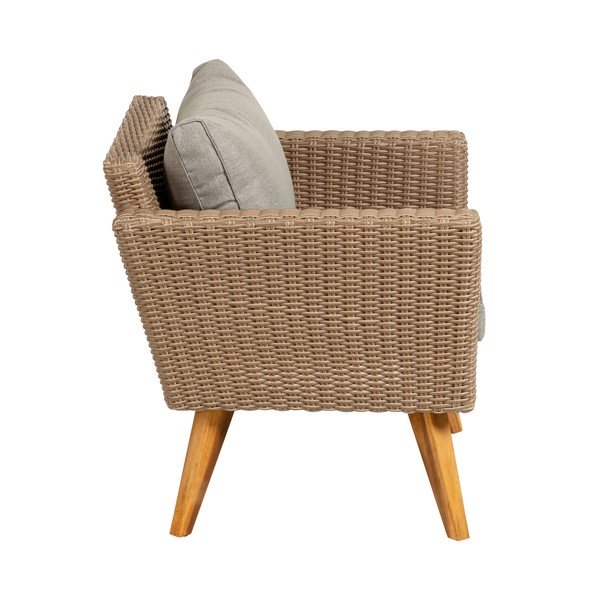 Záhradné kreslo so sivými vankúšmi Kave Home Sumie-image-2
