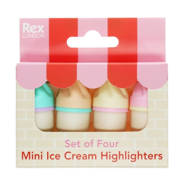 Fixky v súprave 4 ks Ice Cream – Rex London-image-3