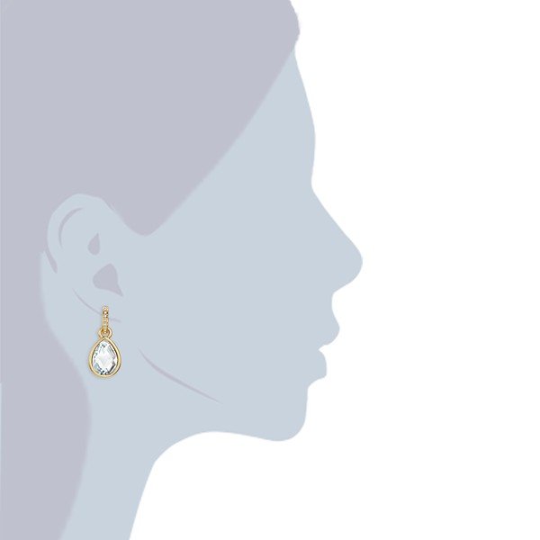 Náušnice s krištáľmi Swarovski Lilly & Chloe Clearly-image-1