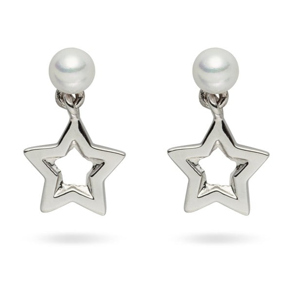 Perlové náušnice Pearls of London Queen Star