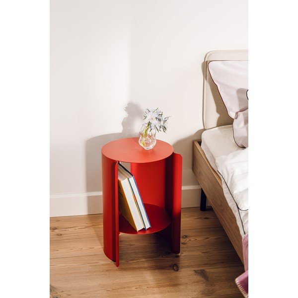 Oceľový okrúhly odkladací stolík ø 32 cm Wa – noo.ma-image-1