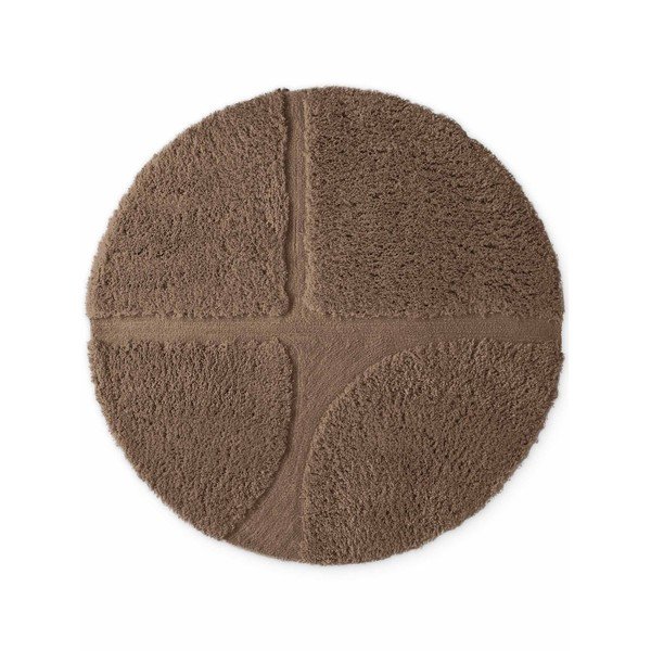 Hnedý ručne tkaný okrúhly koberec ø 160 cm Lambeth Jasper – Ted Baker