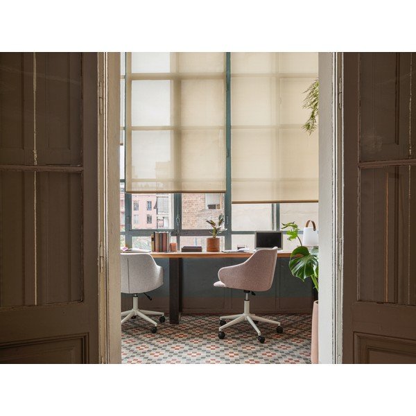 Svetloružová kancelárska stolička Kave Home Einara-image-4