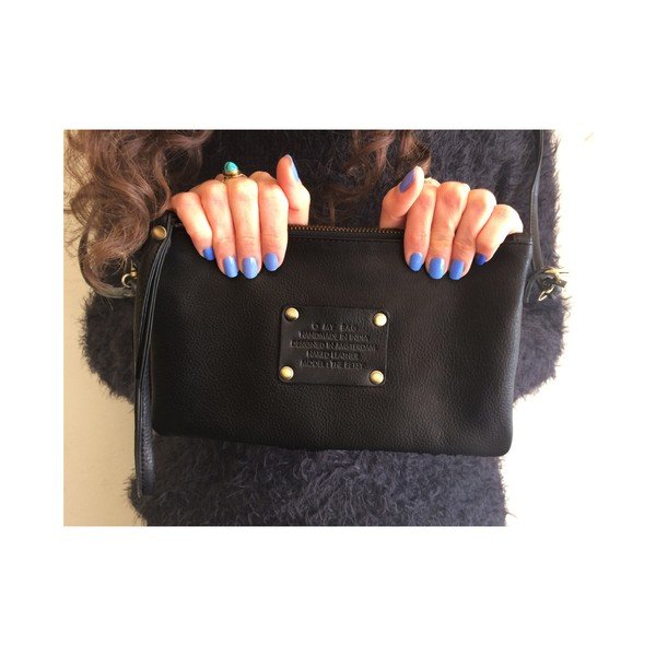 Čierna kožená kabelka O My Bag The Betsy-image-3