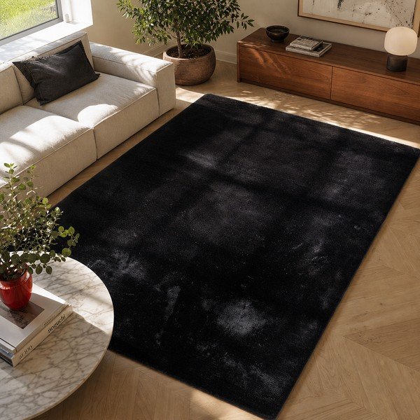 Čierny koberec Universal Fox Liso, 120 x 180 cm-image-4
