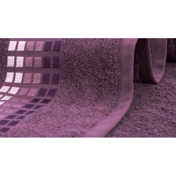 Tmavofialový bavlnený uterák 50x100 cm Darwin – My House-image-1