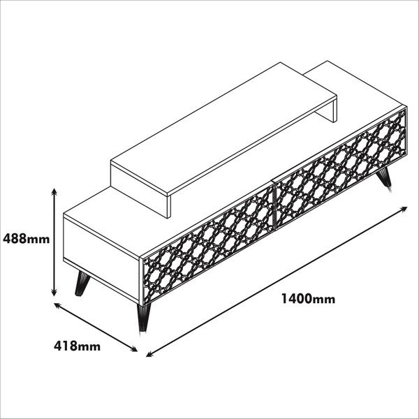 TV stolík City, dĺžka 140 cm-image-2