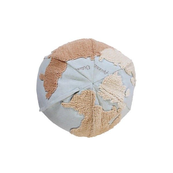 Modrý/béžový detský sedací vak World Map – Lorena Canals-image-3