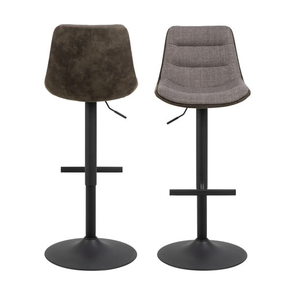 Sivá barová stolička s nastaviteľnou výškou (výška sedadla 86 cm) Adisa – Actona-image-2